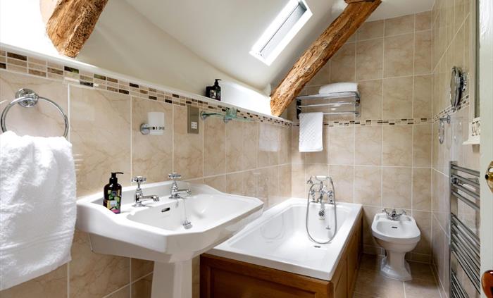 Upstairs smart ensuite bathroom